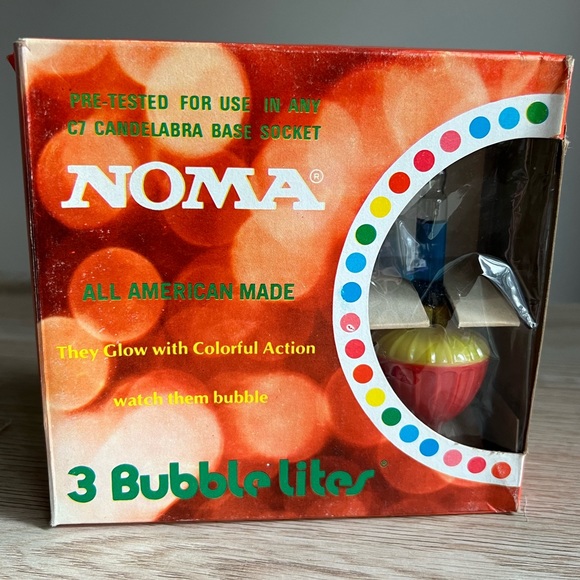 NOMA Vintage 3 Bubble Replacement Lites 🎄 - Picture 7 of 11